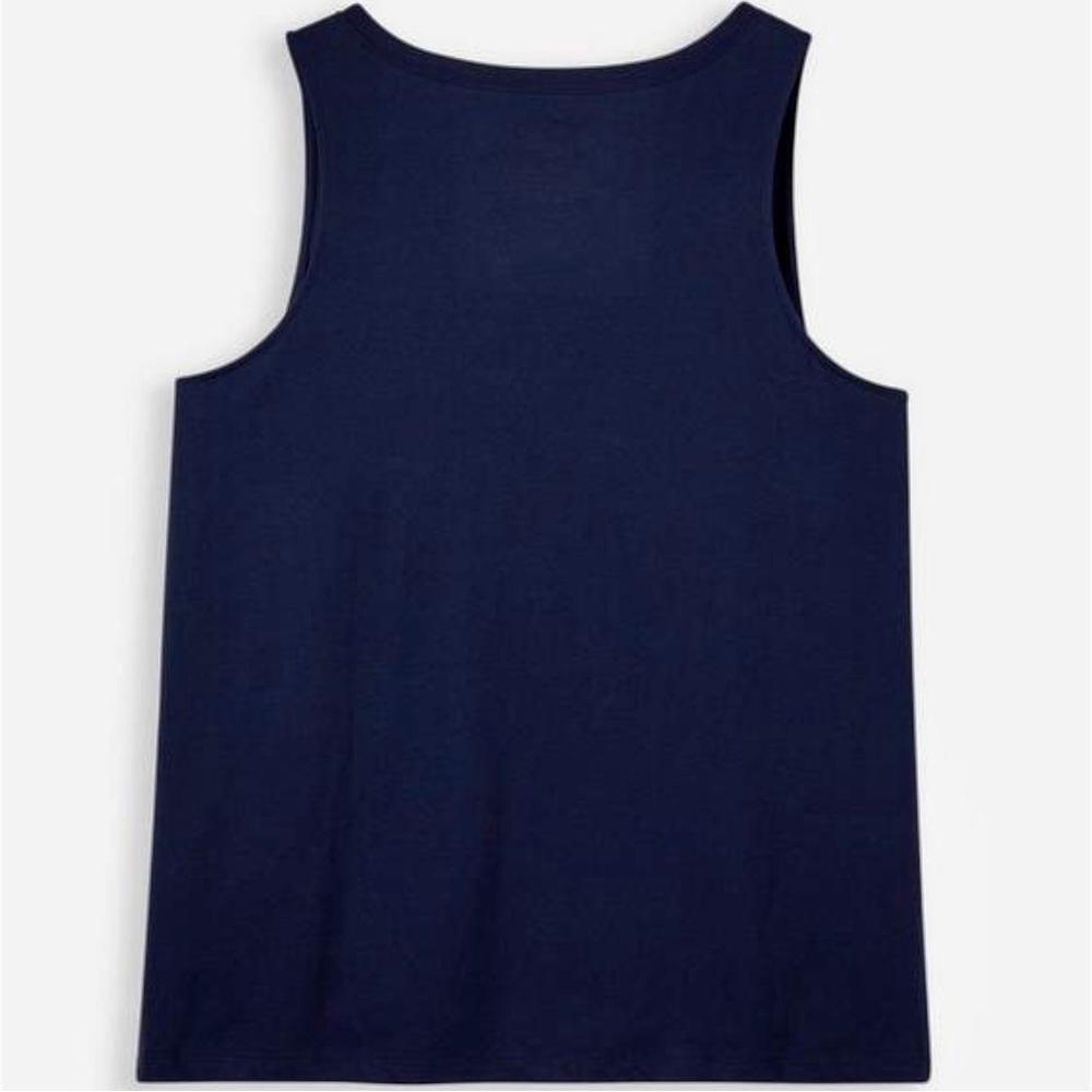 Torrid 1X Cotton NASA Navy Split Neck Graphic Tank Top NWT - Picture 2 of 11